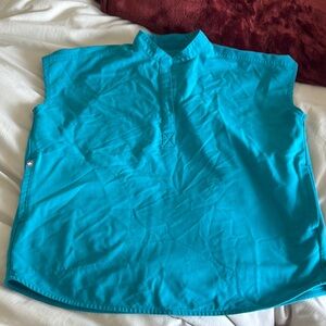 Figs Teal Blue Rafaela Scrub Top